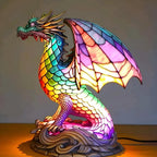 Lampa Stołowa w Stylu Witrażowym w Kształcie Zwierzęcia - 7