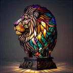 Lampa Stołowa w Stylu Witrażowym w Kształcie Zwierzęcia - 9
