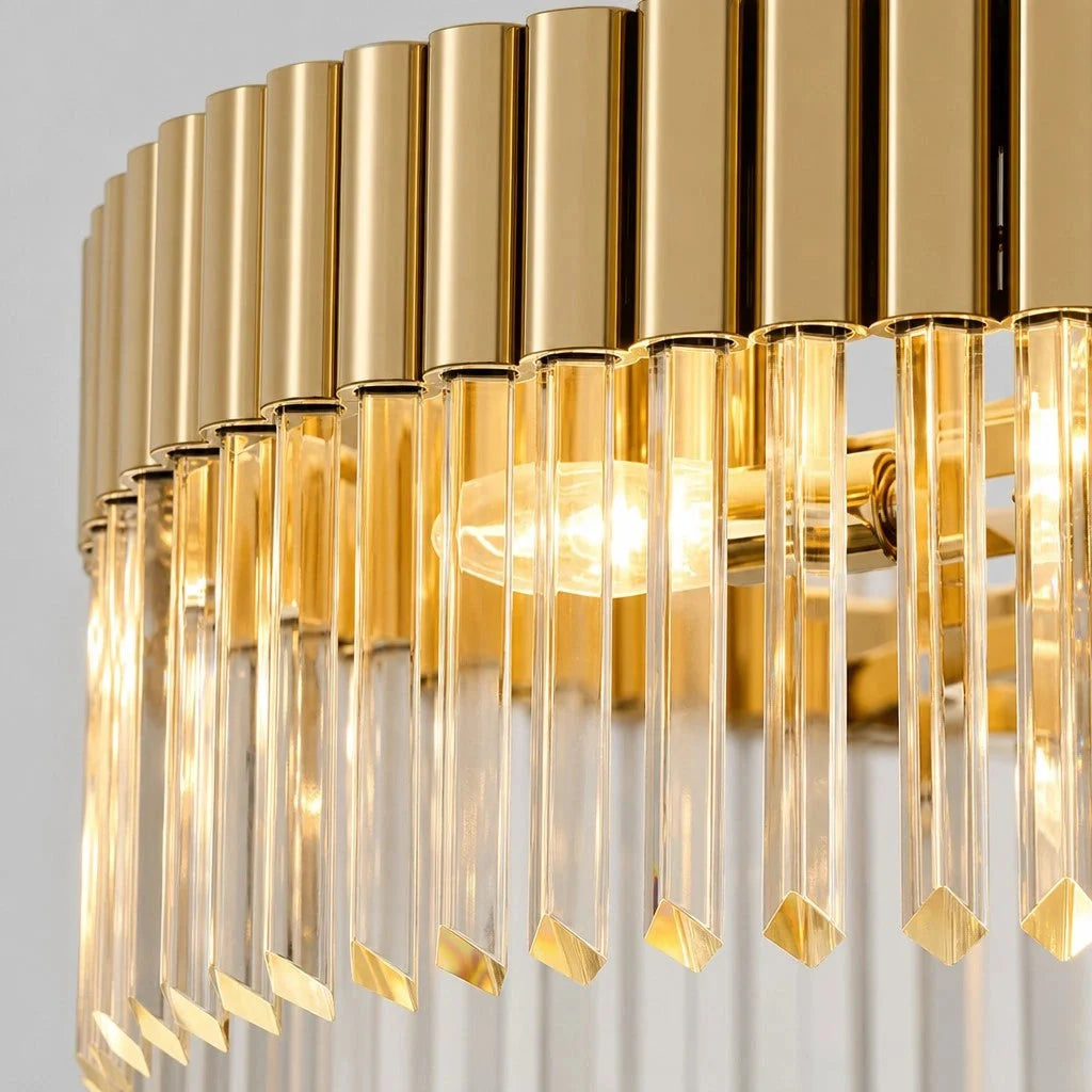 Lampa Sufitowa Art Deco z Kryształami w Stylu Glamour - 14