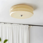 Lampa Sufitowa Art Deco z Okrągłym Kloszem w Stylu Vintage - 11