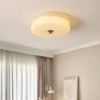 Lampa Sufitowa Art Deco z Okrągłym Kloszem w Stylu Vintage