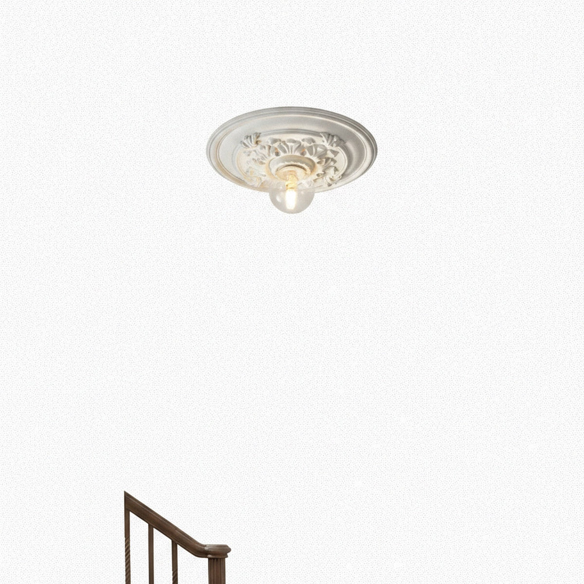 Lampa Sufitowa Art Deco z Ozdobną Rozetą Sufitową - 2