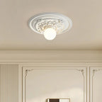 Lampa Sufitowa Art Deco z Ozdobną Rozetą Sufitową - 3