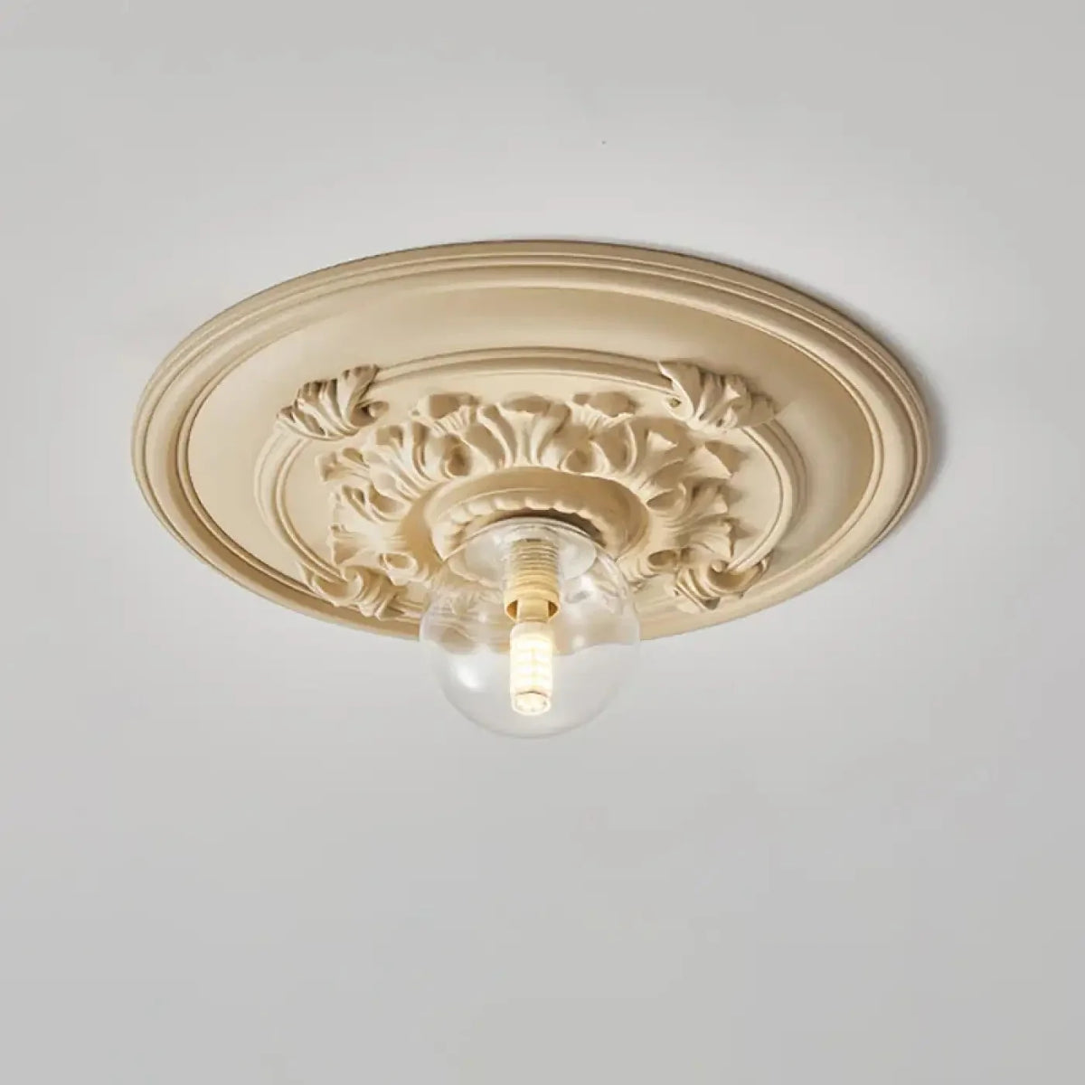 Lampa Sufitowa Art Deco z Ozdobną Rozetą Sufitową - 6