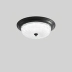 Lampa Sufitowa Art Deco z Teksturowanym Kloszem Szklanym - 12