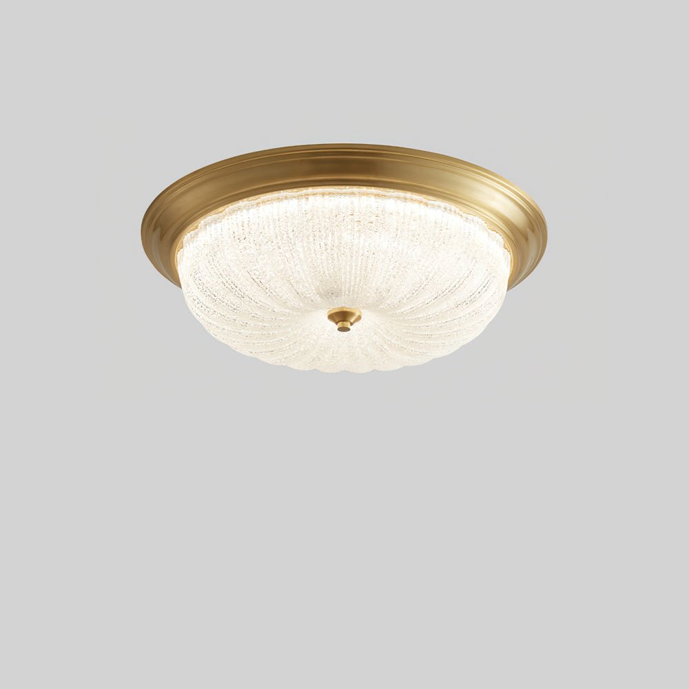 Lampa Sufitowa Art Deco z Teksturowanym Kloszem Szklanym - 13