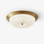 Lampa Sufitowa Art Deco z Teksturowanym Kloszem Szklanym - 15