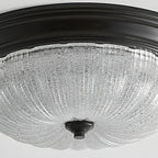 Lampa Sufitowa Art Deco z Teksturowanym Kloszem Szklanym - 16