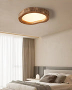 Lampa Sufitowa Boho z Organiczną Ramą w Stylu Drewna - 4