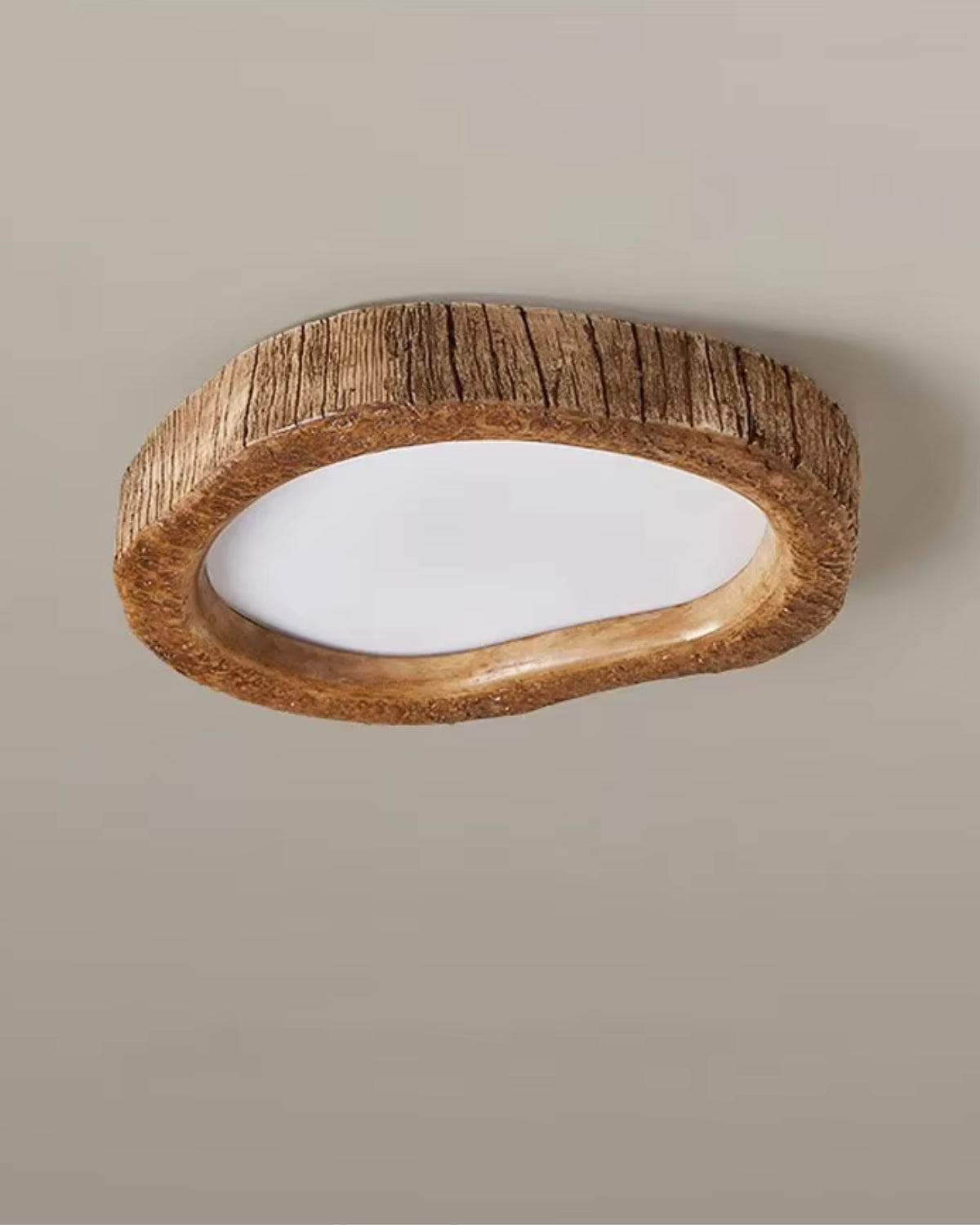 Lampa Sufitowa Boho z Organiczną Ramą w Stylu Drewna - 7