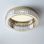 Lampa Sufitowa Glamour z Kryształami w Okrągłej Oprawie - 18