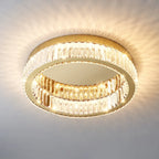 Lampa Sufitowa Glamour z Kryształami w Okrągłej Oprawie - 19