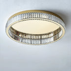 Lampa Sufitowa Glamour z Kryształami w Okrągłej Oprawie - 21