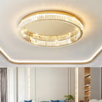 Lampa Sufitowa Glamour z Kryształami w Okrągłej Oprawie - 5