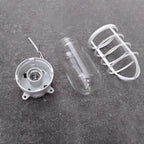 Lampa Sufitowa Industrialna z Kloszem Klatkowym i Szkłem - 10