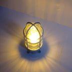 Lampa Sufitowa Industrialna z Kloszem Klatkowym i Szkłem - 15