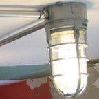 Lampa Sufitowa Industrialna z Kloszem Klatkowym i Szkłem - 16