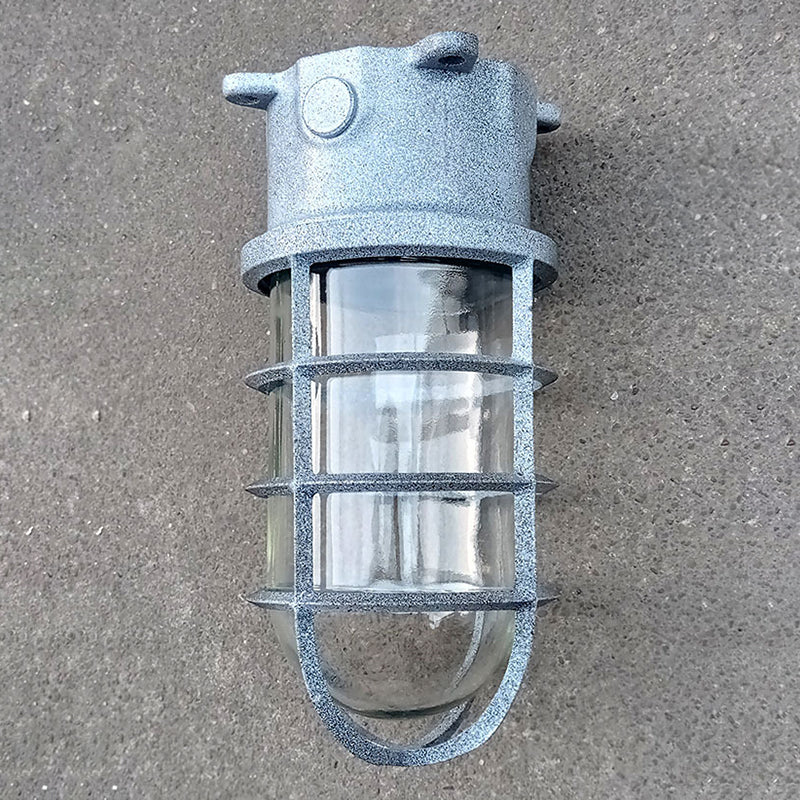 Lampa Sufitowa Industrialna z Kloszem Klatkowym i Szkłem - 22
