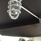 Lampa Sufitowa Industrialna z Kloszem Klatkowym i Szkłem - 25