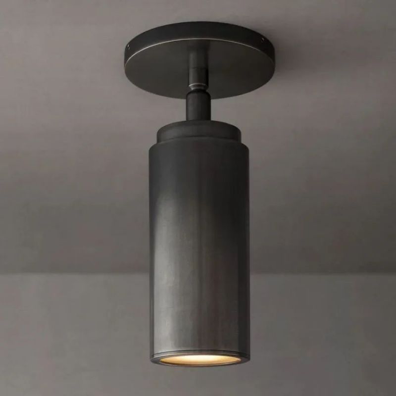 Lampa Sufitowa Industrialna z Obrotowym Cylindrycznym Kloszem
