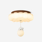 Lampa Sufitowa LED w Kształcie Chmury z Figurką Misia - 2