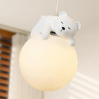 Lampa Sufitowa LED w Kształcie Chmury z Figurką Misia - 15