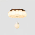 Lampa Sufitowa LED w Kształcie Chmury z Figurką Misia - 20