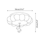 Lampa Sufitowa LED w Kształcie Chmury z Figurką Misia - 6