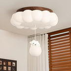 Lampa Sufitowa LED w Kształcie Chmury z Figurką Misia - 9