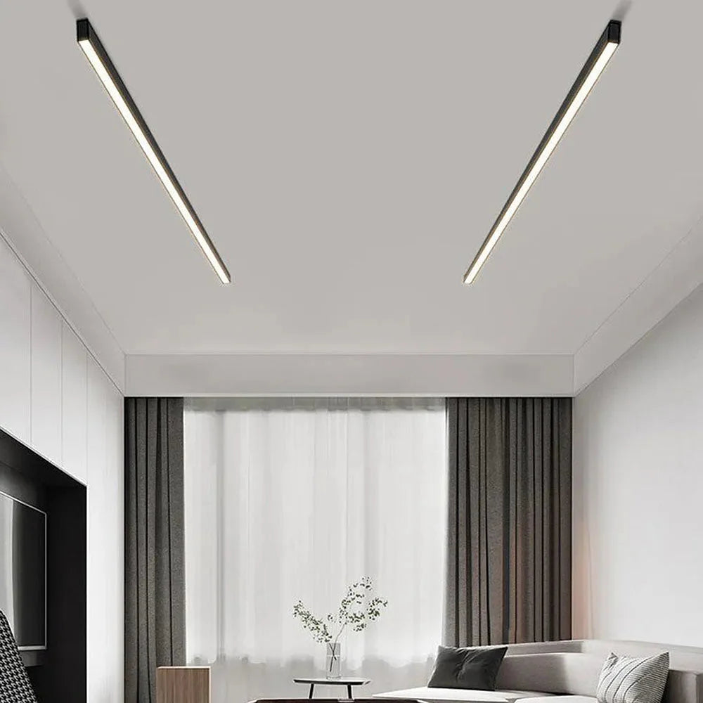 Lampa Sufitowa Minimalistyczna Liniowa z Regulacją Temperatury Barwowej - 9
