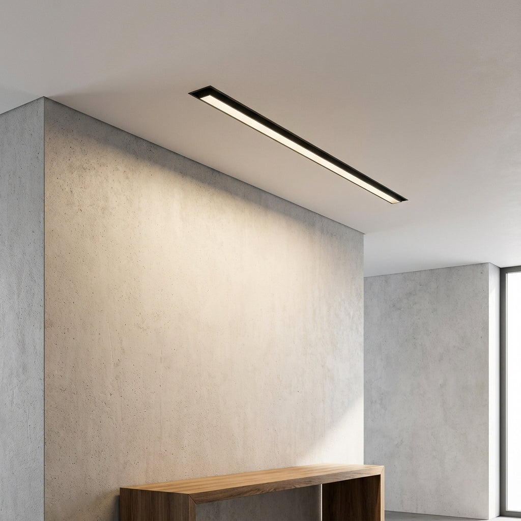 Lampa Sufitowa Minimalistyczna Liniowa z Regulacją Temperatury Barwowej - Czarny