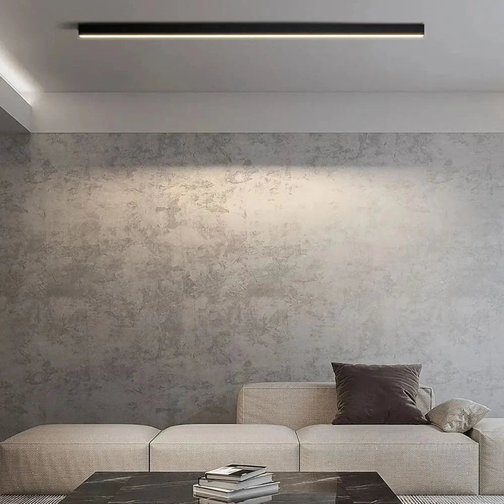 Lampa Sufitowa Minimalistyczna Liniowa z Regulacją Temperatury Barwowej - 4