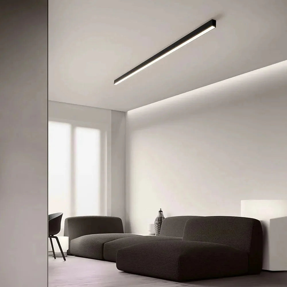 Lampa Sufitowa Minimalistyczna Liniowa z Regulacją Temperatury Barwowej - 7