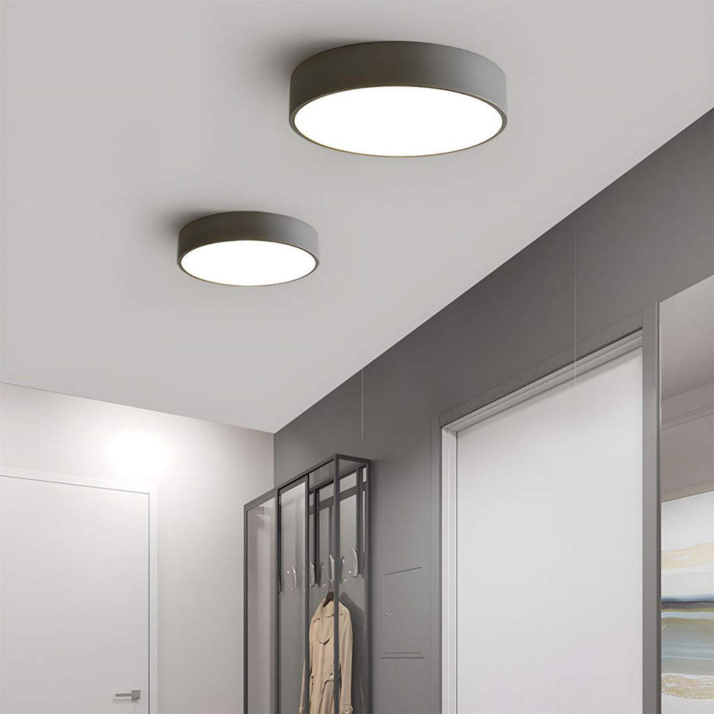 Lampa Sufitowa Minimalistyczna Okrągła Plafon z Wbudowanym LED - 15