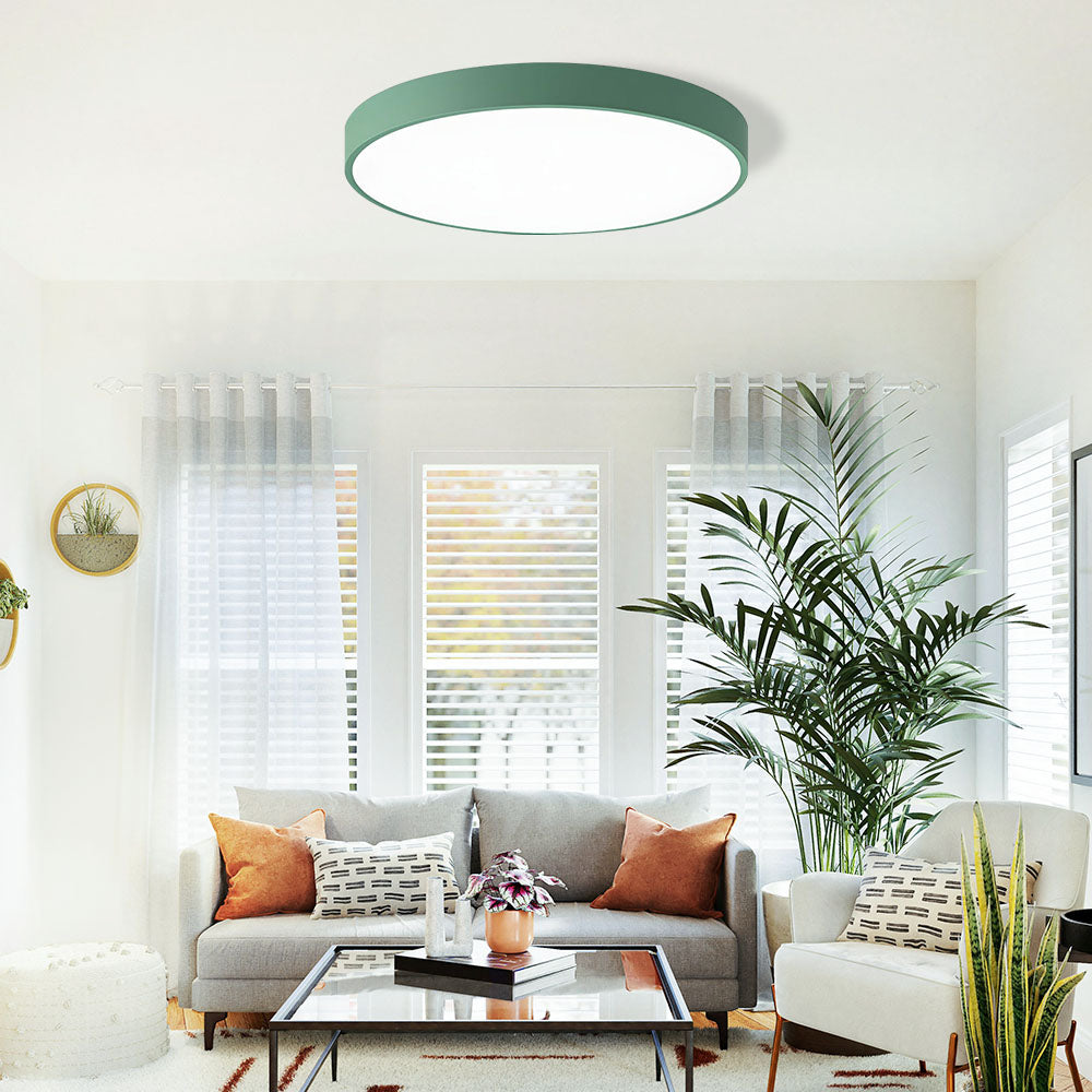 Lampa Sufitowa Minimalistyczna Okrągła Plafon z Wbudowanym LED - 19