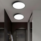 Lampa Sufitowa Minimalistyczna Okrągła Plafon z Wbudowanym LED - Szary