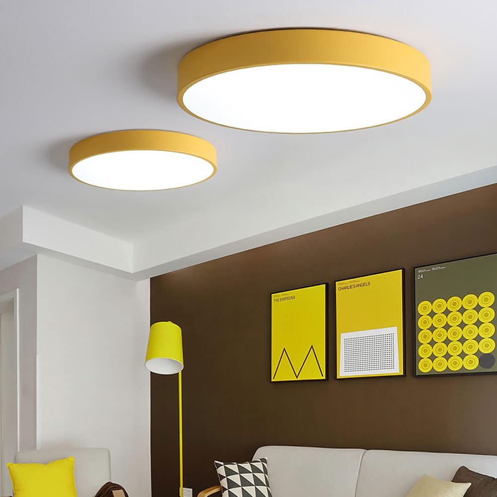 Lampa Sufitowa Minimalistyczna Okrągła Plafon z Wbudowanym LED