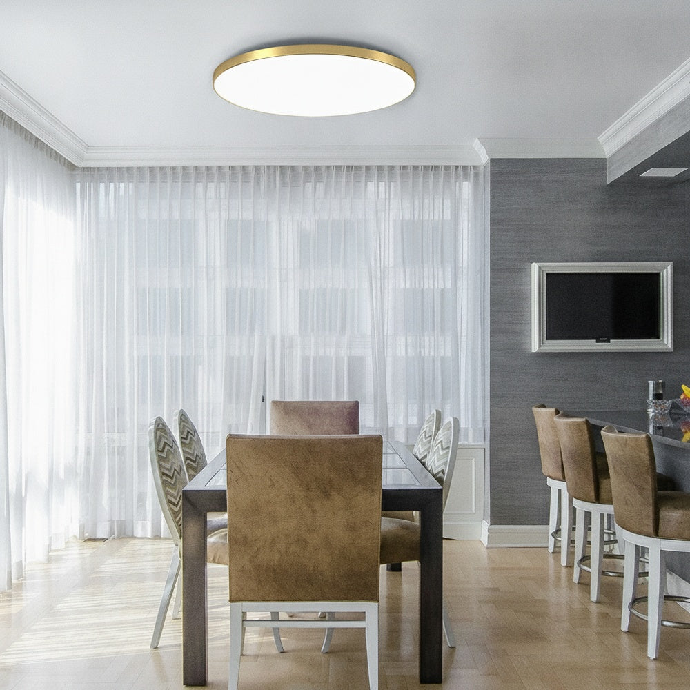 Lampa Sufitowa Minimalistyczna Okrągła Plafoniera z Wbudowanym LED