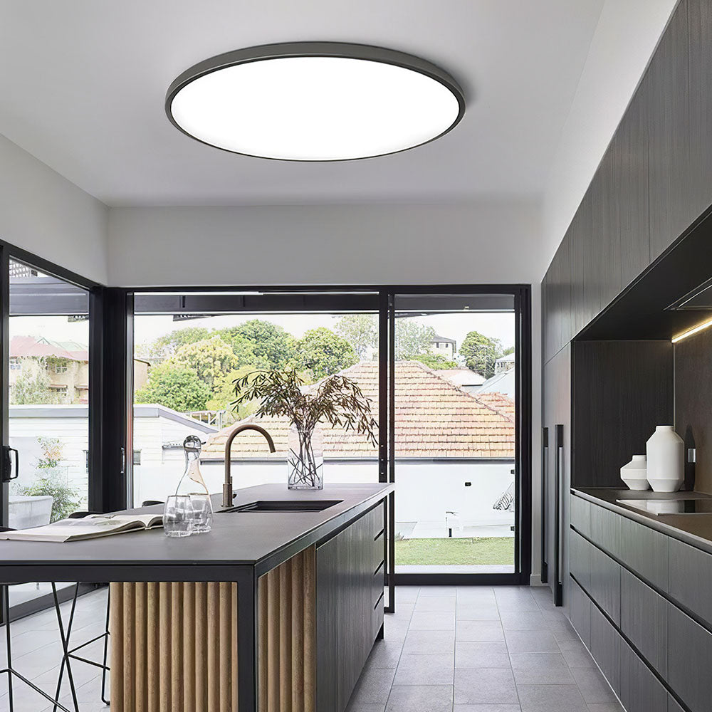 Lampa Sufitowa Minimalistyczna Okrągła Plafoniera z Wbudowanym LED - 10
