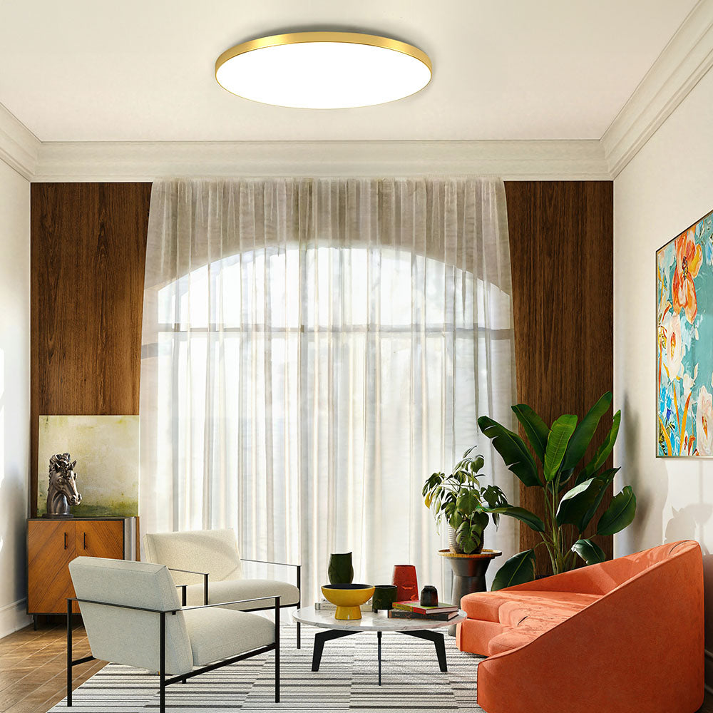 Lampa Sufitowa Minimalistyczna Okrągła Plafoniera z Wbudowanym LED - 19