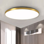Lampa Sufitowa Minimalistyczna Okrągła Plafoniera z Wbudowanym LED - Złoty