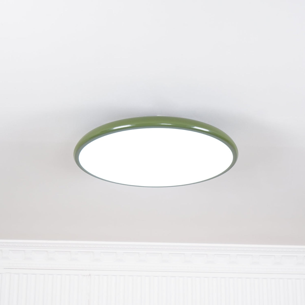 Lampa Sufitowa Minimalistyczna Okrągła z Obrotową Głowicą i Pilotem - 8