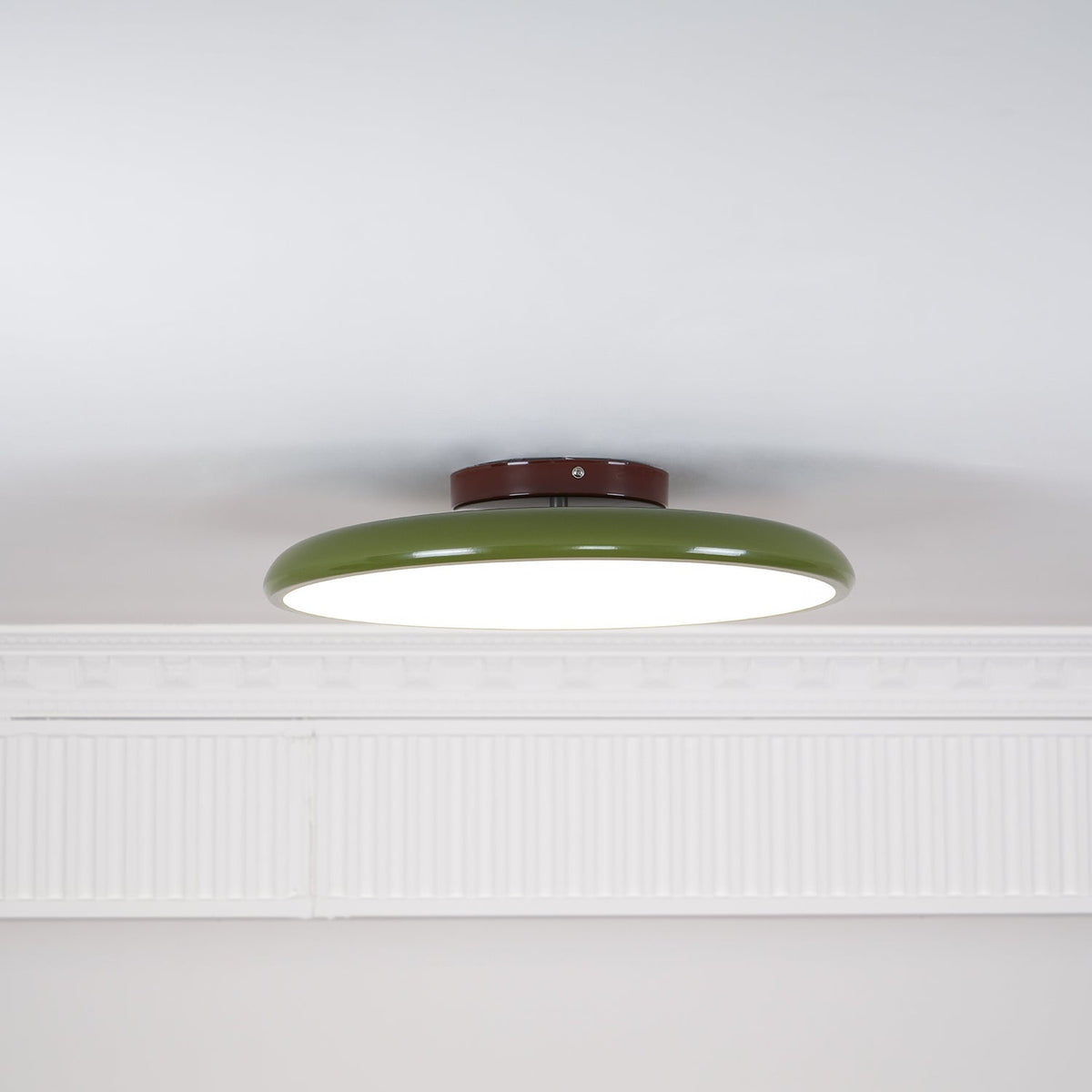 Lampa Sufitowa Minimalistyczna Okrągła z Obrotową Głowicą i Pilotem - 15