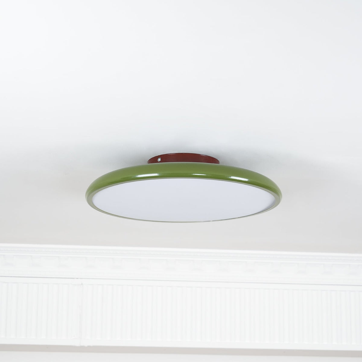 Lampa Sufitowa Minimalistyczna Okrągła z Obrotową Głowicą i Pilotem - 17