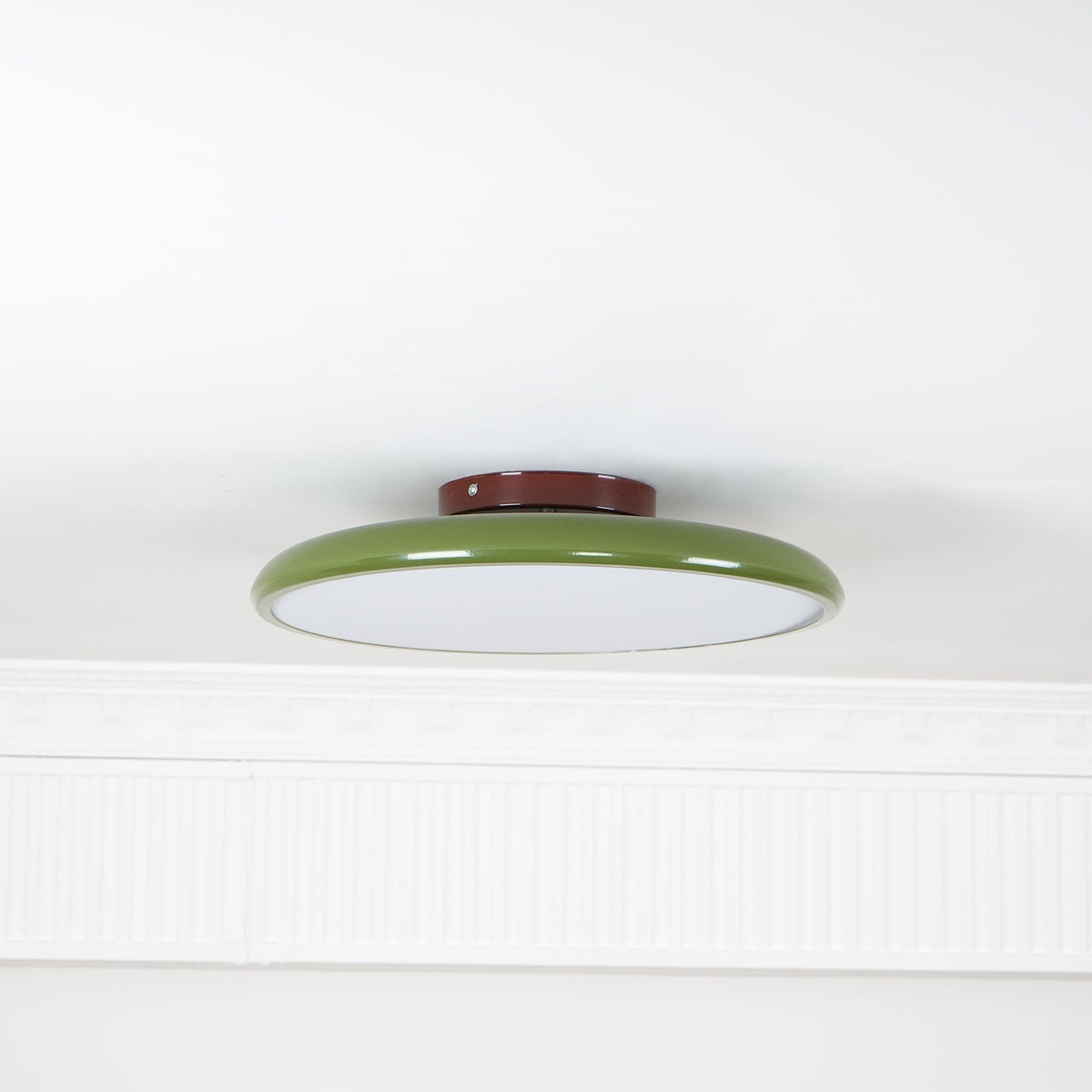 Lampa Sufitowa Minimalistyczna Okrągła z Obrotową Głowicą i Pilotem - 21