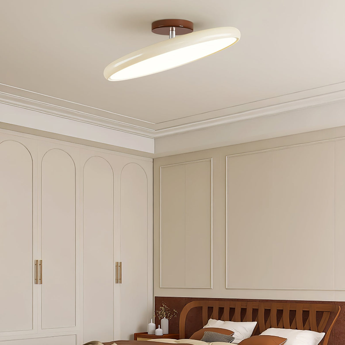Lampa Sufitowa Minimalistyczna Okrągła z Obrotową Głowicą i Pilotem - 24