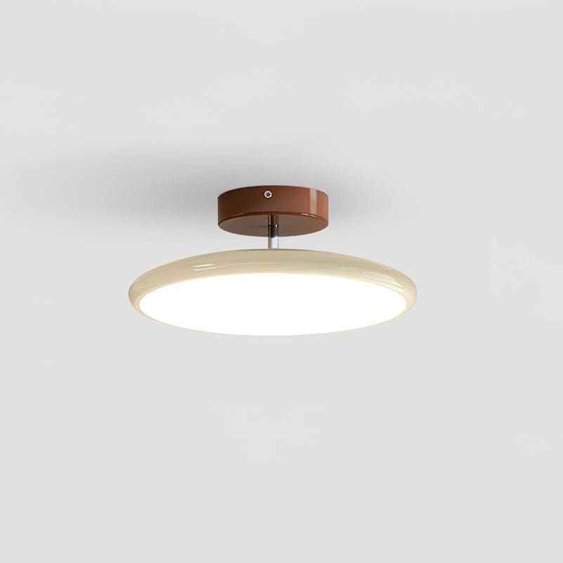 Lampa Sufitowa Minimalistyczna Okrągła z Obrotową Głowicą i Pilotem - 3