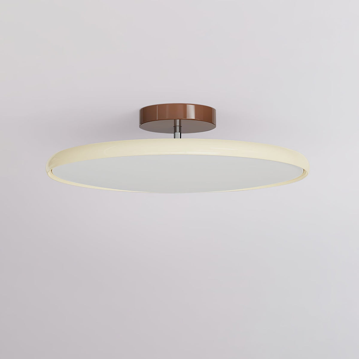 Lampa Sufitowa Minimalistyczna Okrągła z Obrotową Głowicą i Pilotem - 4