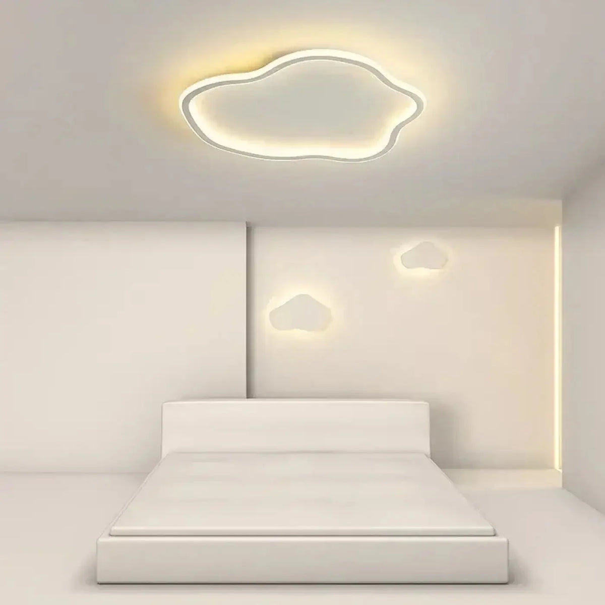 Lampa Sufitowa Minimalistyczna w Kształcie Chmury z Miękkim Światłem - 3