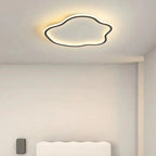Lampa Sufitowa Minimalistyczna w Kształcie Chmury z Miękkim Światłem - Czarny